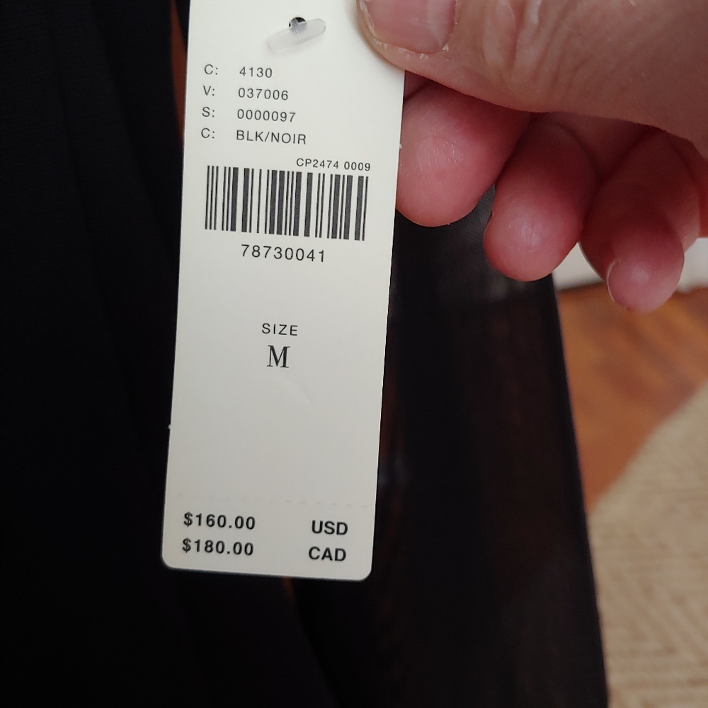 NWT Anthropologie Layered Sheer Mini Dress M Black Long Sleeve Fit & Flare - Picture 9 of 12